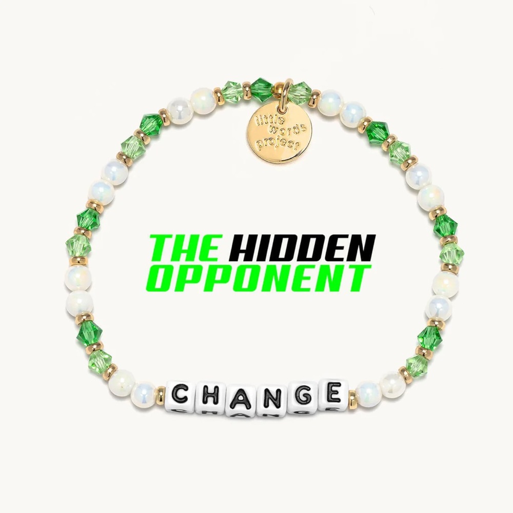 The Hidden Opponent Green and Gold Change Bracelet